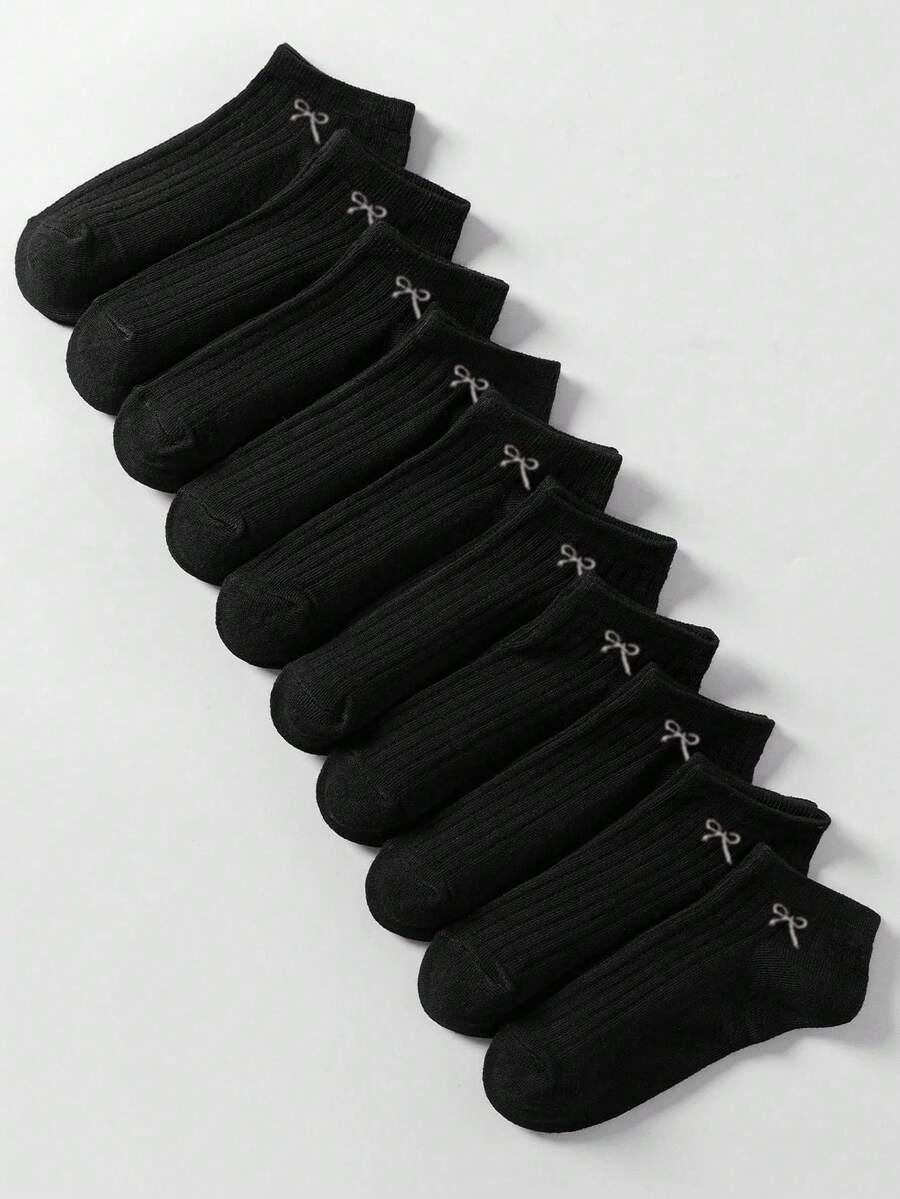 SHEIN CZARNE SKARPETKI 10-PACK S06__40-43