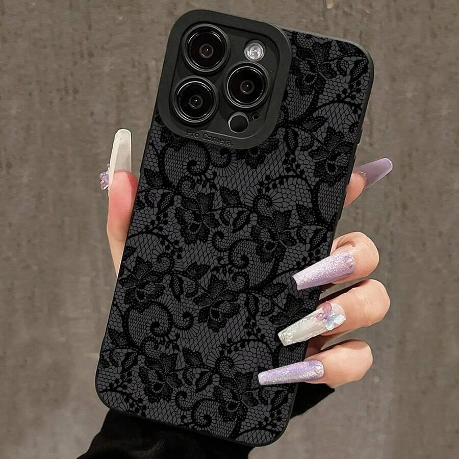 SHEIN CZARNE ETUI NA TELEFON IPHONE 15 S07