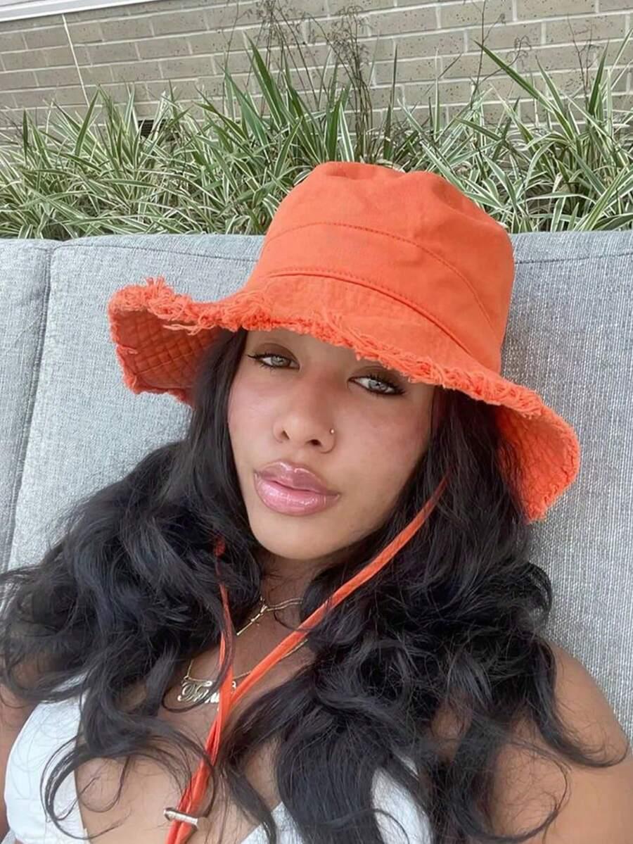 SHEIN BIAŁY KAPELUSZ BUCKET S07