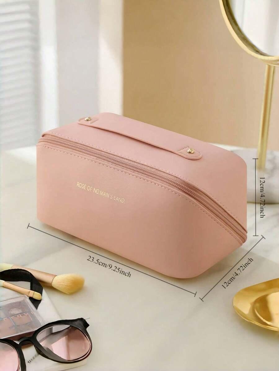 SHEIN RÓŻOWA KOSMETYCZKA ZAMEK S07__23.5X12X12CM