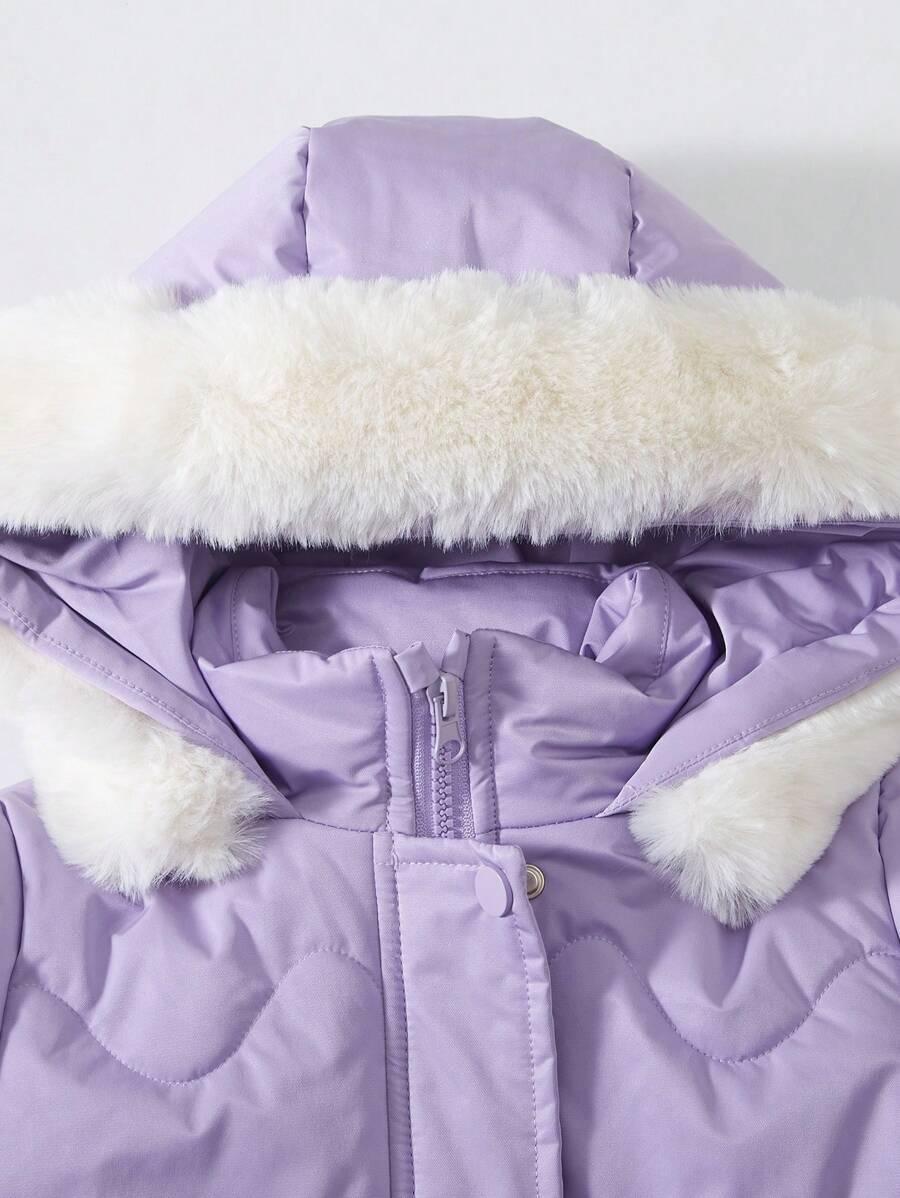 SHEIN FIOLETOWA KURTKA Z KAPTUREM ZAMEK W01__98/104