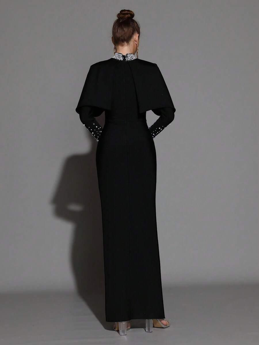 SHEIN CZARNA MAXI SUKIENKA S06__XL