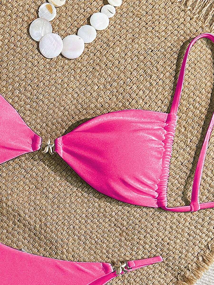 SHEIN DWUCZĘŚCIOWY STRÓJ KĄPIELOWY S06__L