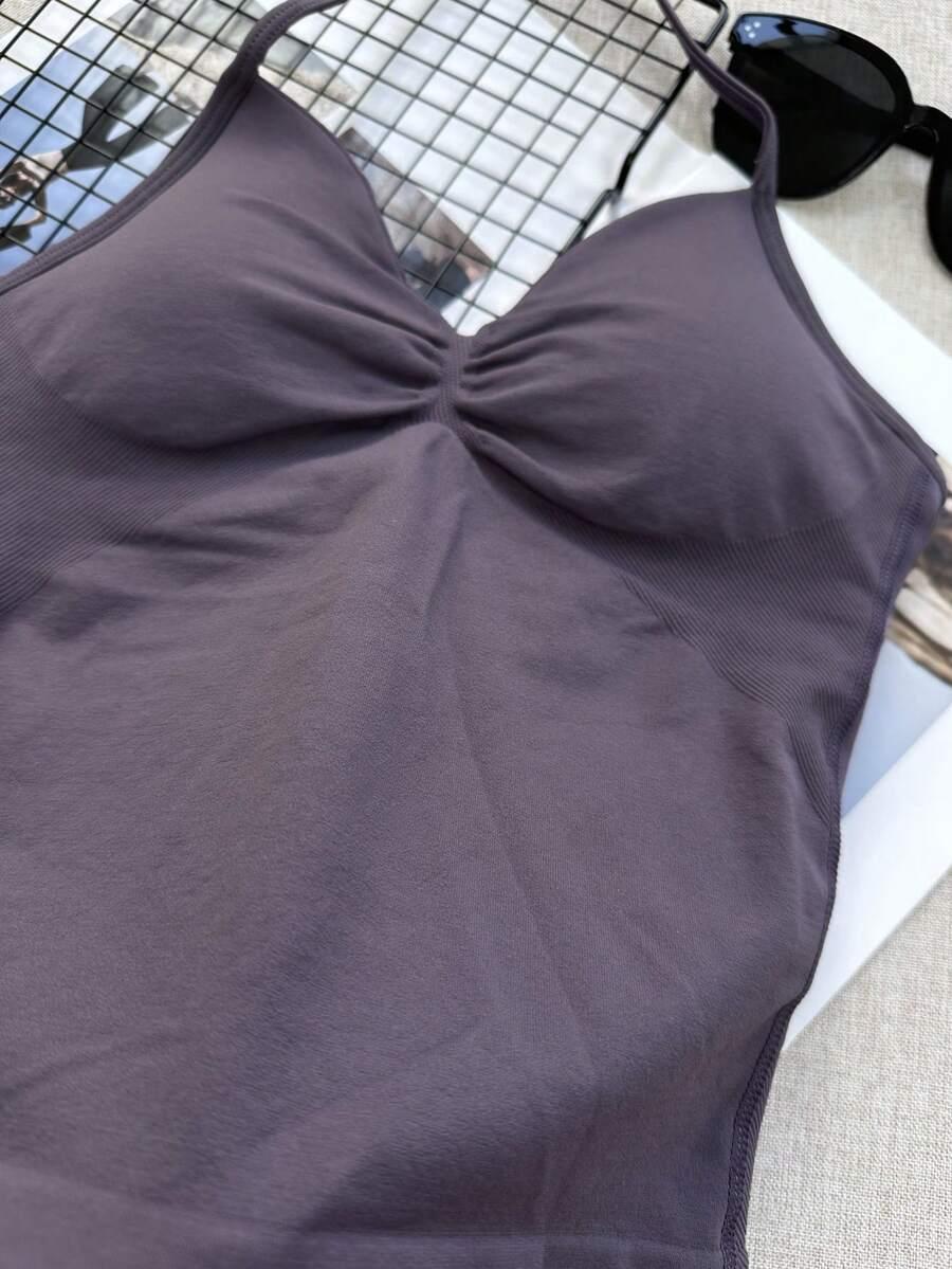 SHEIN FIOLETOWY TOP RAMIĄCZKA S06__S