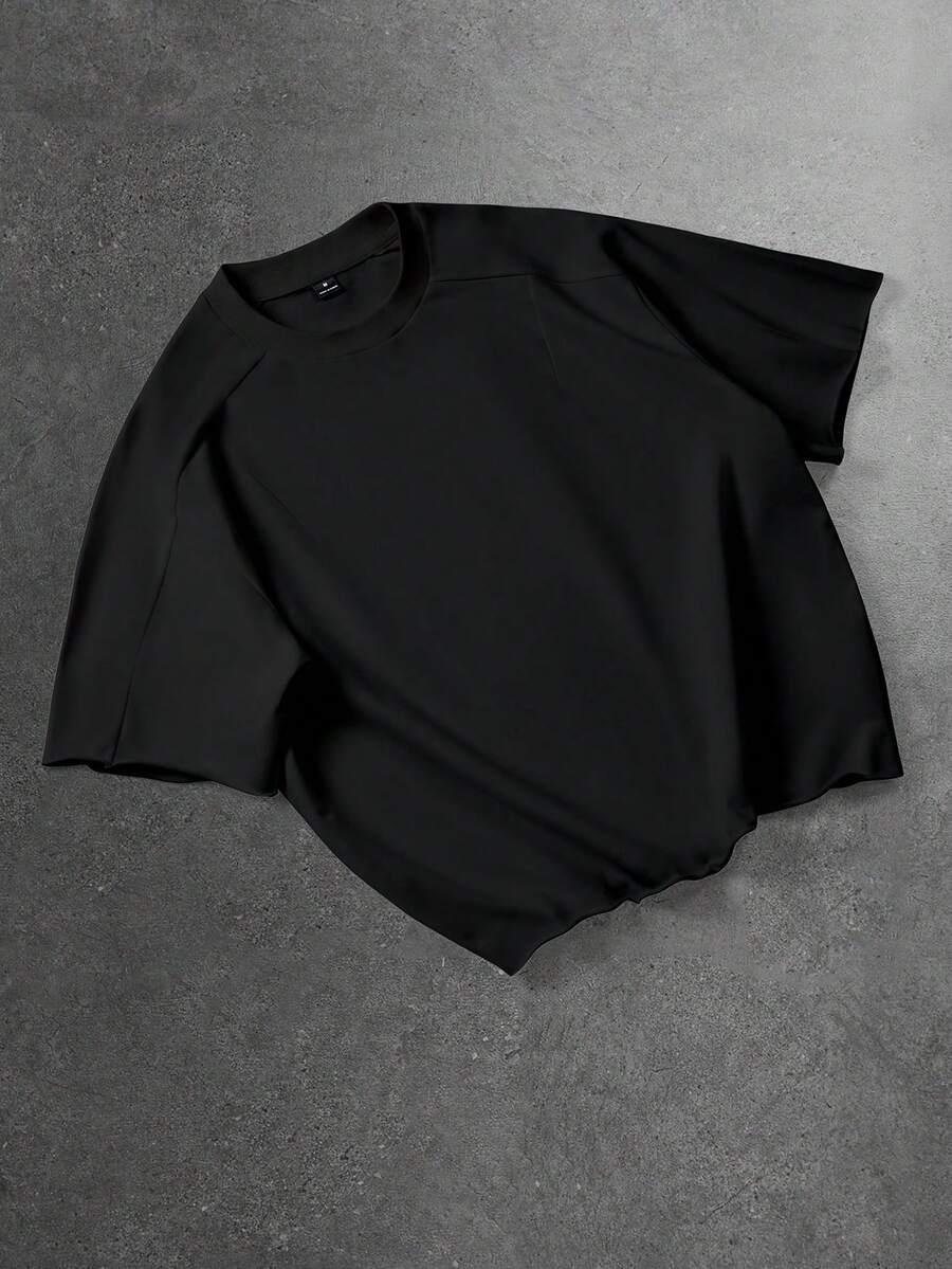 MANFINITY CZARNY T-SHIRT OVERSIZE S06__L