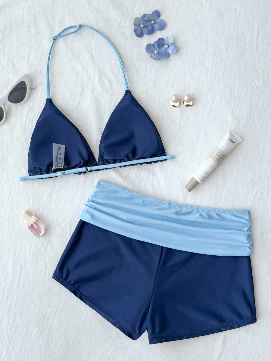 SHEIN DWUCZĘŚCIOWY STRÓJ KĄPIELOWY S09__166-170