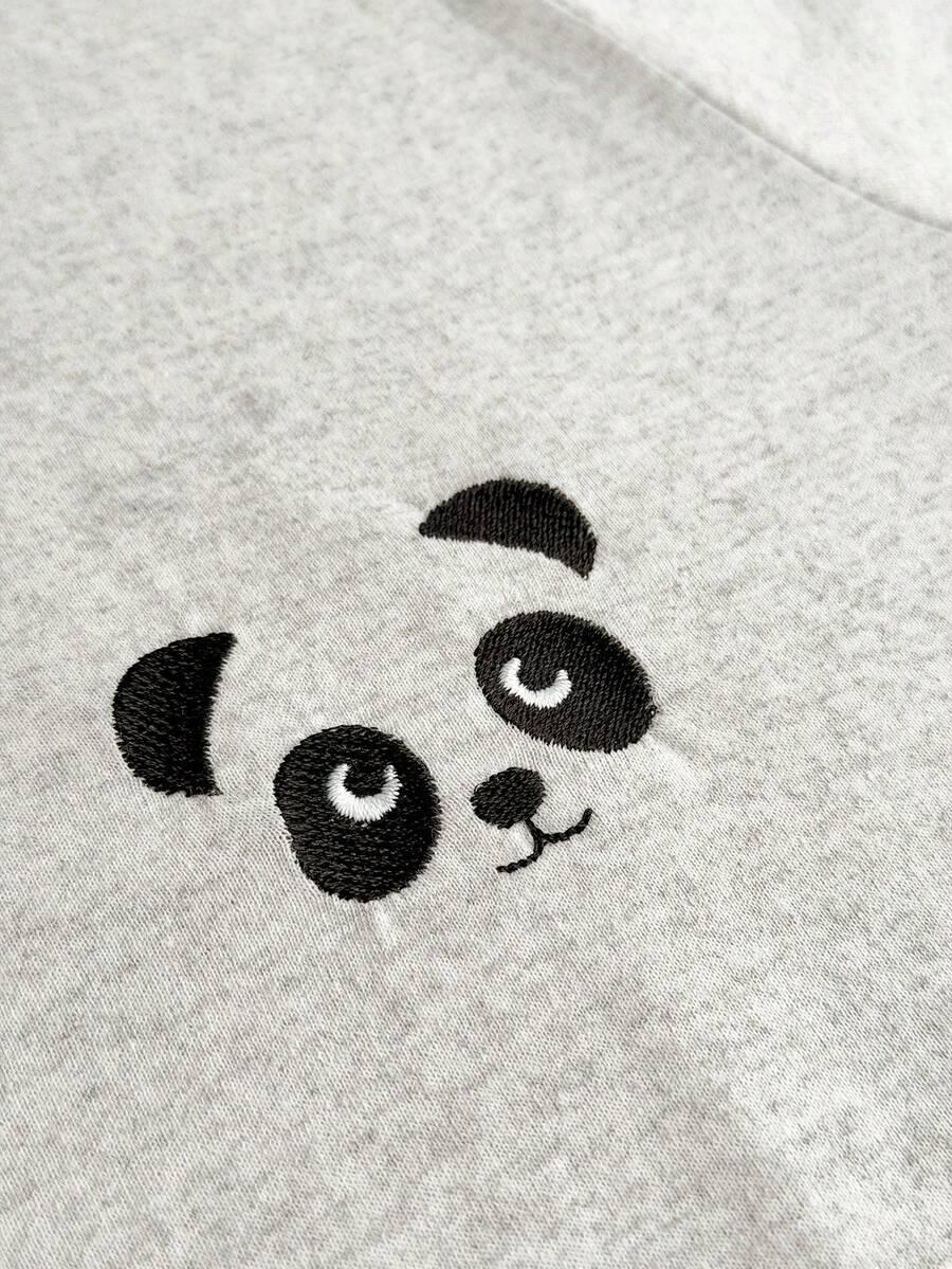 SHEIN SZARA PIŻAMA KOMPLET SPODENKI T-SHIRT S06__L