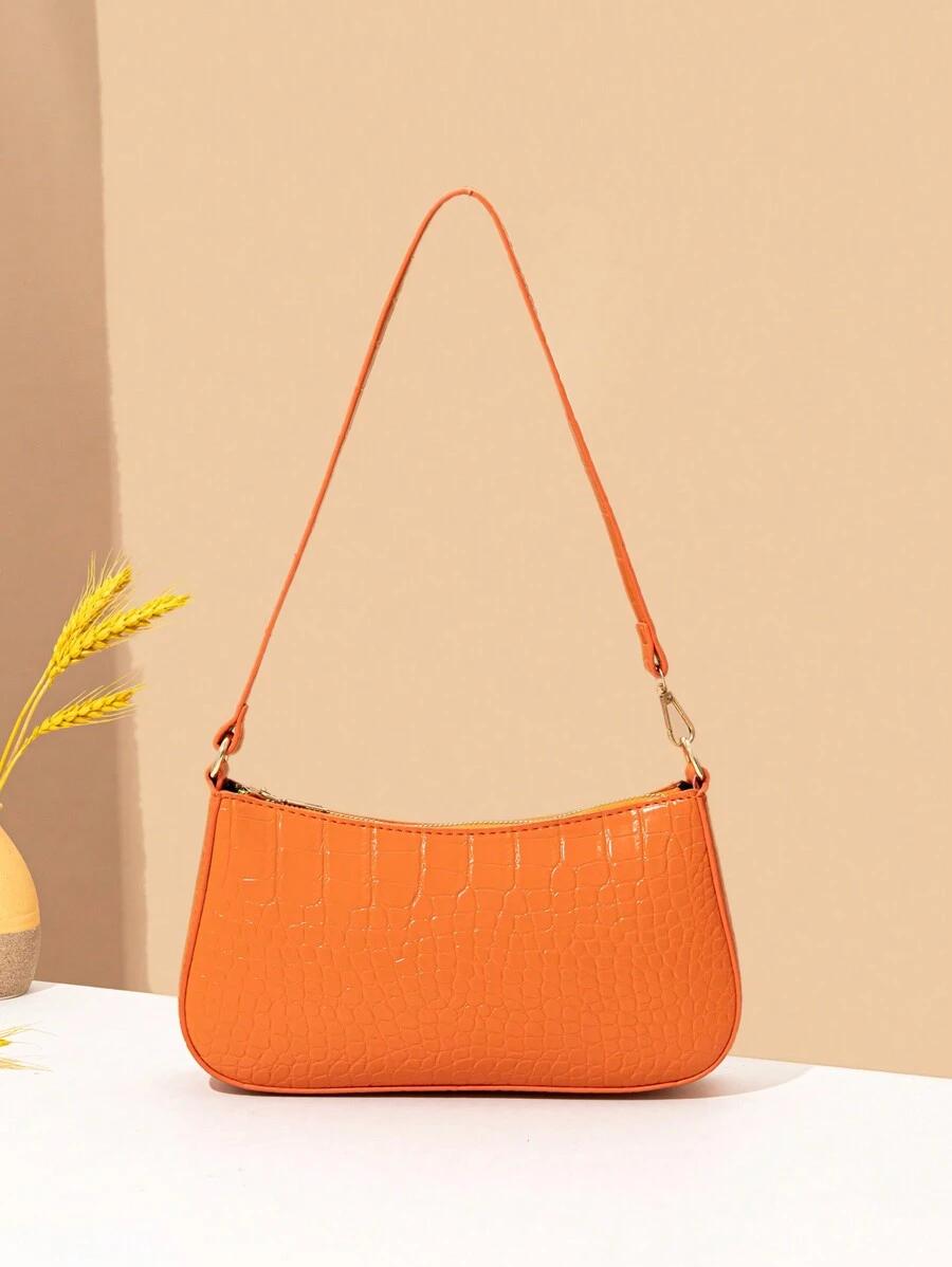 SHEIN POMARAŃCZOWA TOREBKA NA RAMIĘ S07__26X14,5CM