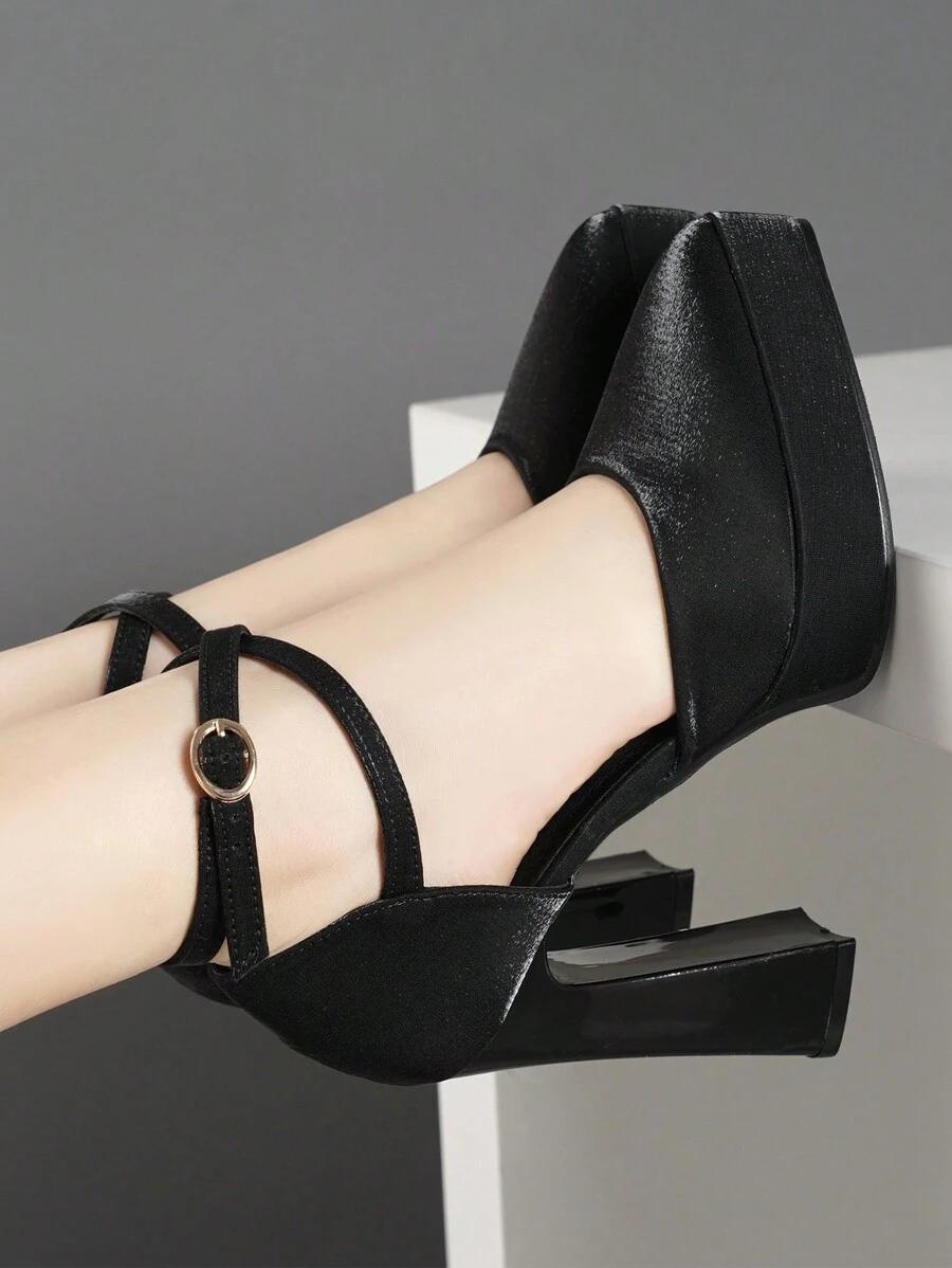 SHEIN CZARNE CZÓŁENKA SZPIC S06__36
