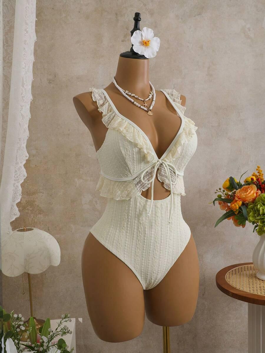 SHEIN JEDNOCZĘŚCIOWY STRÓJ KĄPIELOWY S09__XL