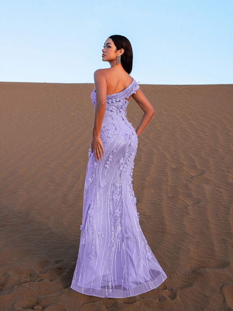 FAERIESTY MAXI SUKIENKA NA JEDNO RAMIĘ KWIATY 3D ROZCIĘCIE PK01__M