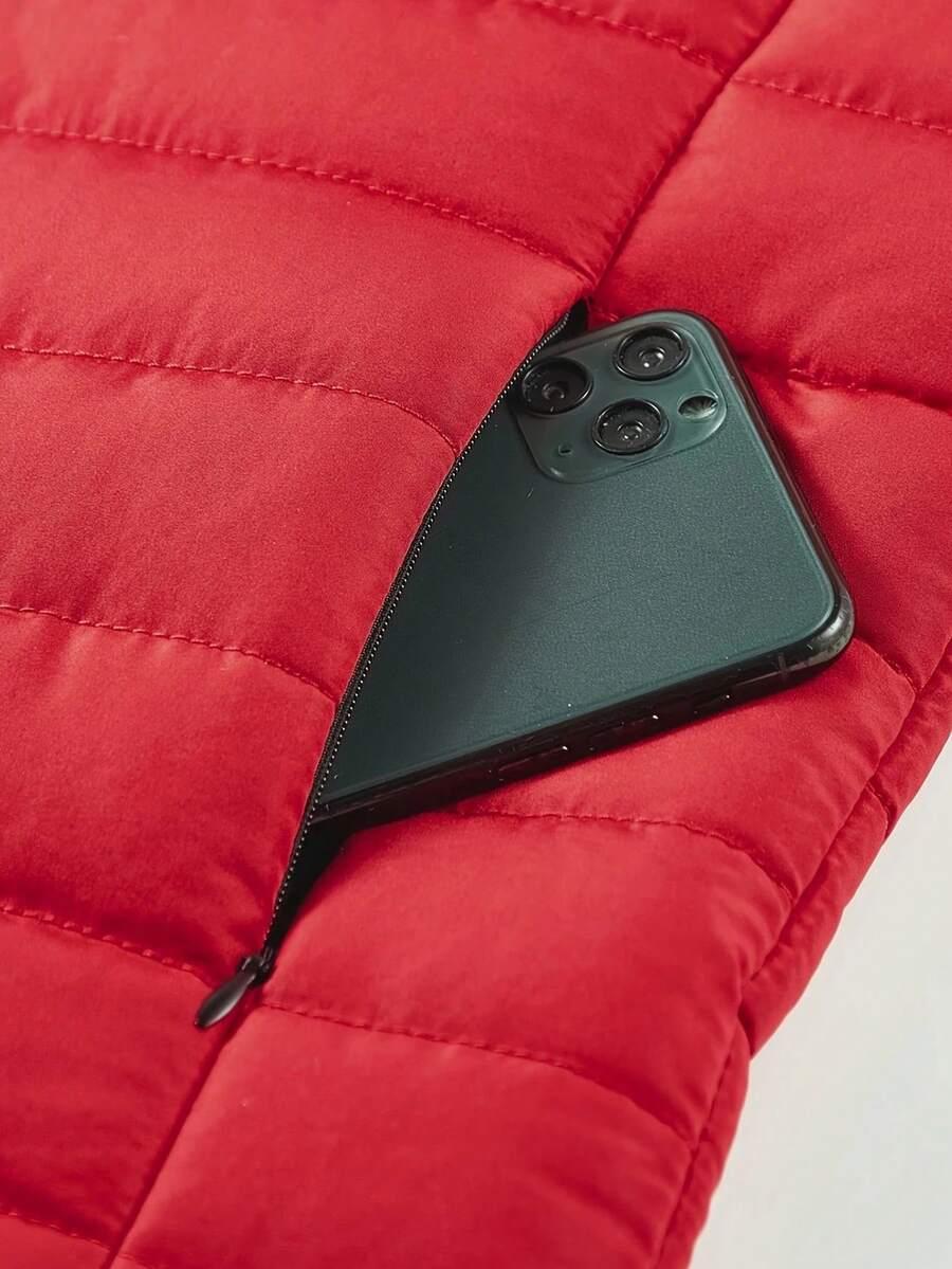 SHEIN CZERWONA PIKOWANA KURTKA W01__XXL
