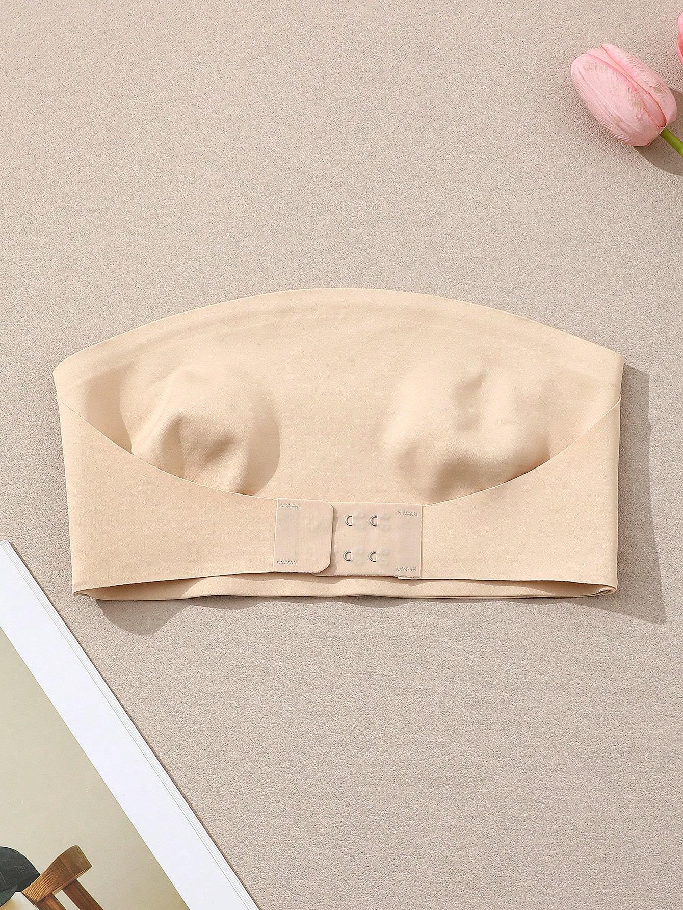 SHEIN BEŻOWY BIUSTONOSZ OPASKA S09__L
