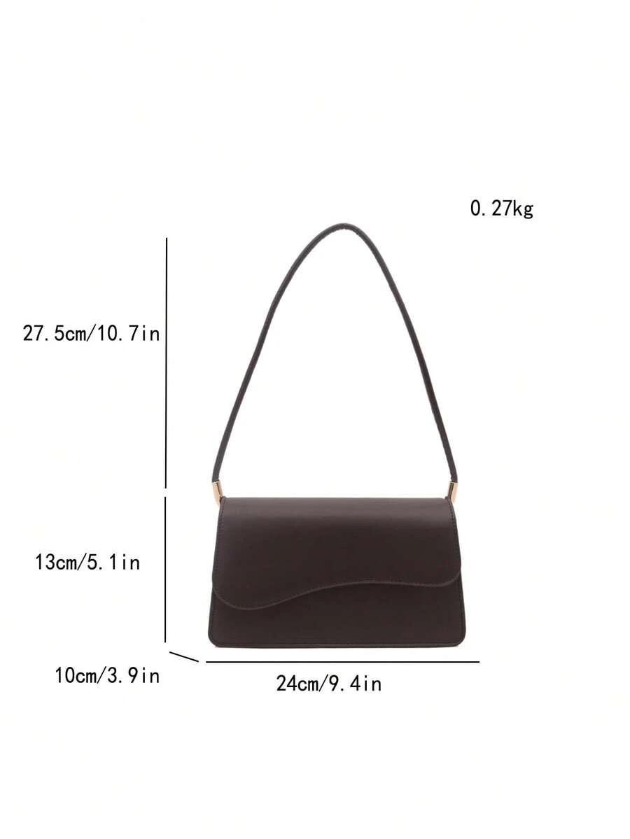 SHEIN BRĄZOWA TOREBKA NA RAMIĘ S07__24X13CM