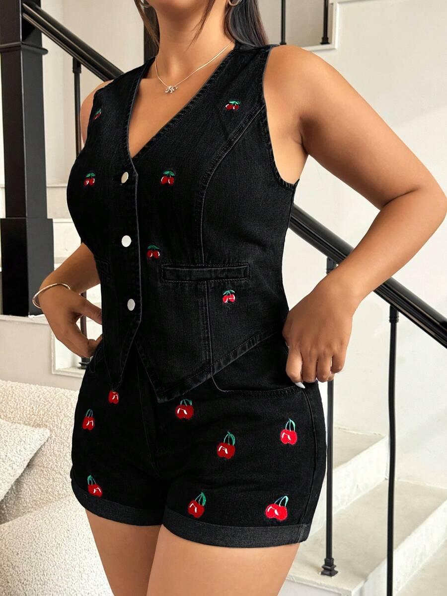 SHEIN CZARNA KAMIZELKA GUZIKI S06__46
