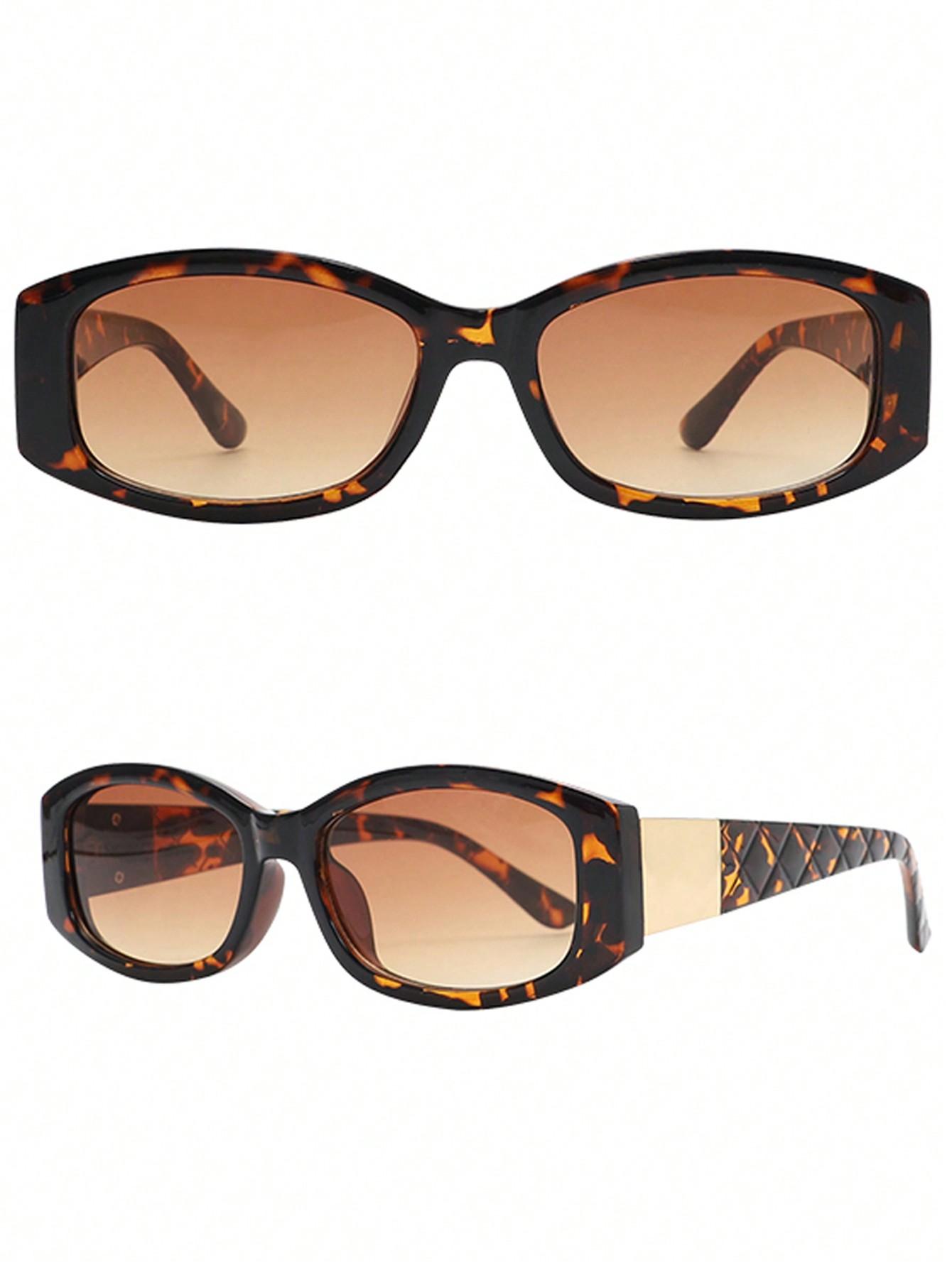 SHEIN BRĄZOWE OKULARY PRZECIWSŁONECZNE S07