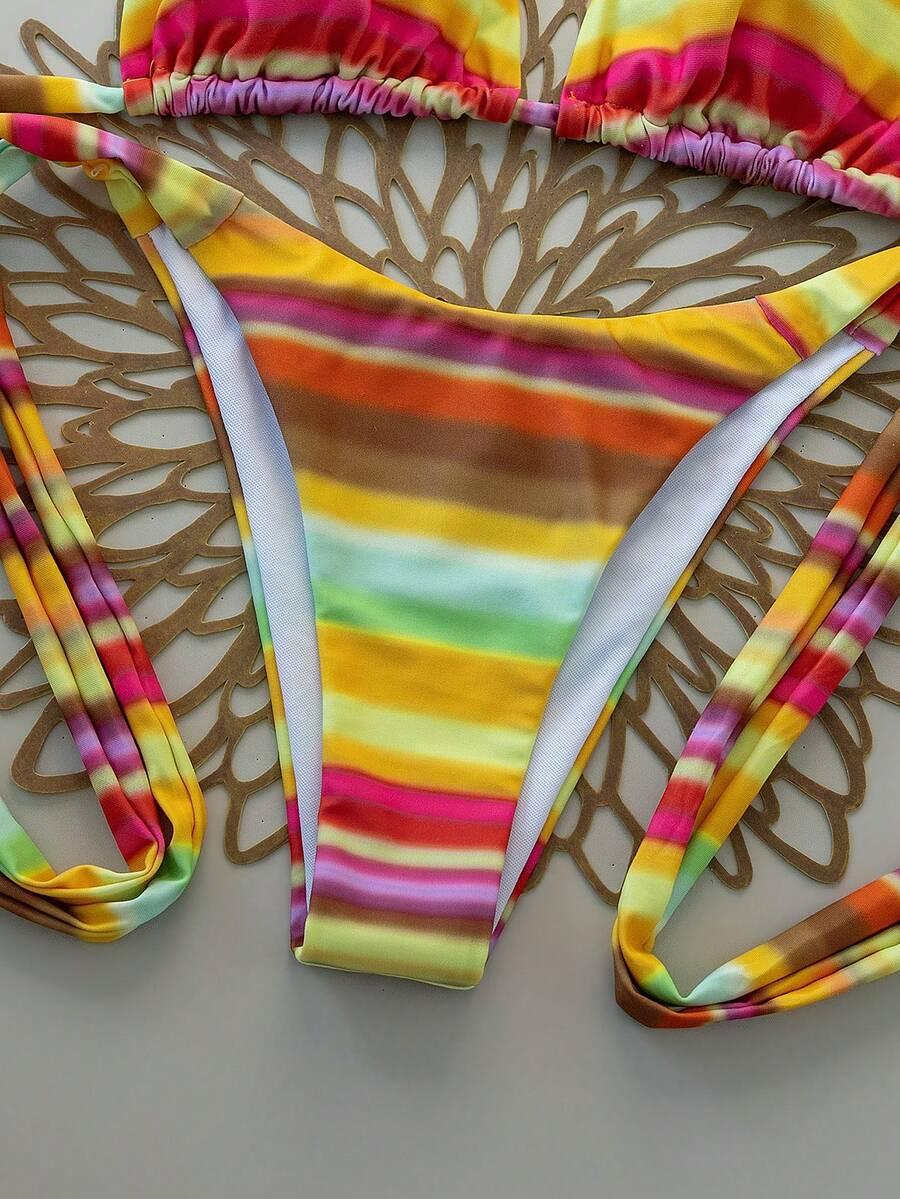 SHEIN DWUCZĘŚCIOWY STRÓJ KĄPIELOWY S09__L