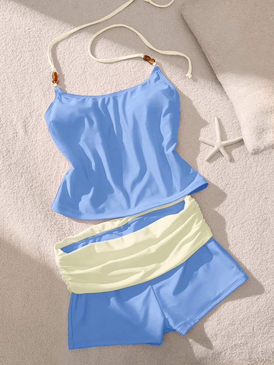 SHEIN DWUCZĘŚCIOWY STRÓJ KĄPIELOWY S09__L