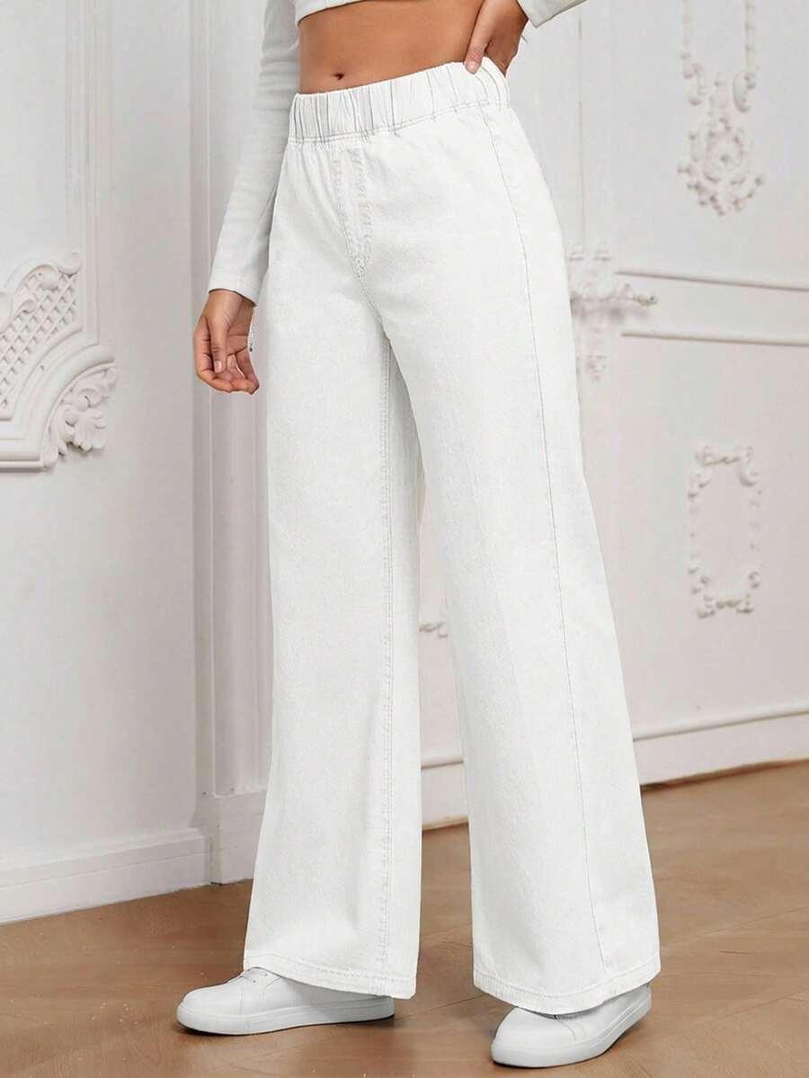 SHEIN BIAŁE SPODNIE JEANS S06__M
