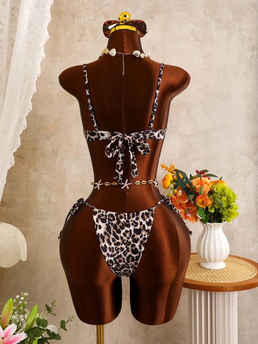 COSTAVIE TRZYCZĘŚCIOWY STRÓJ KĄPIELOWY ANIMAL PRINT S09__M