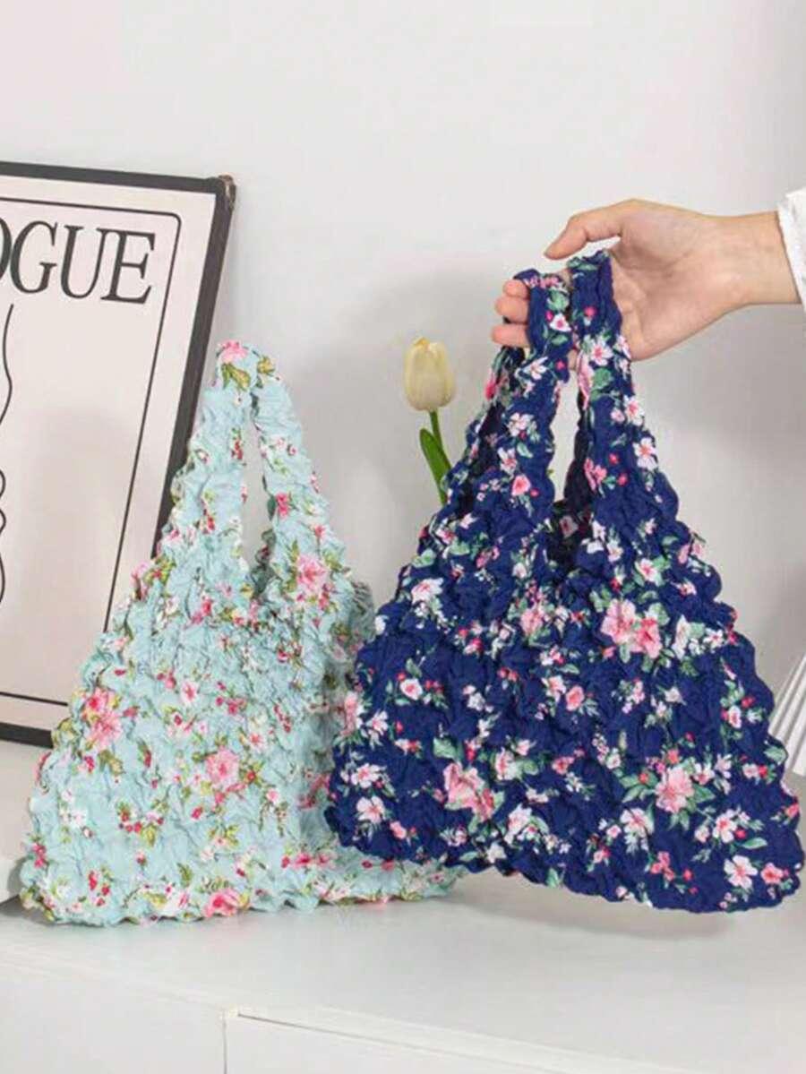 SHEIN ELASTYCZNA TORBA WZÓR KWIATY S07__