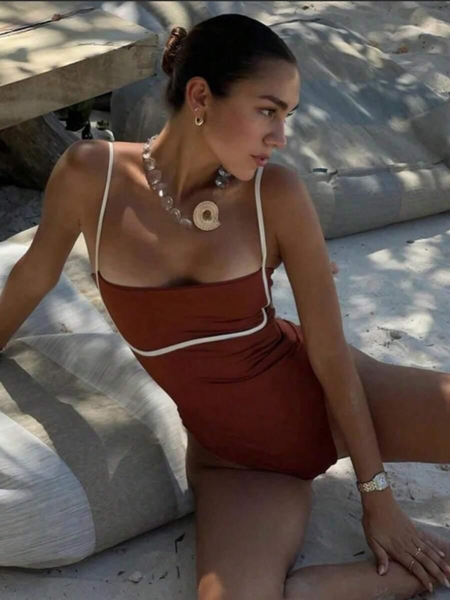SHEIN JEDNOCZĘŚCIOWY STRÓJ KĄPIELOWY S09__XL