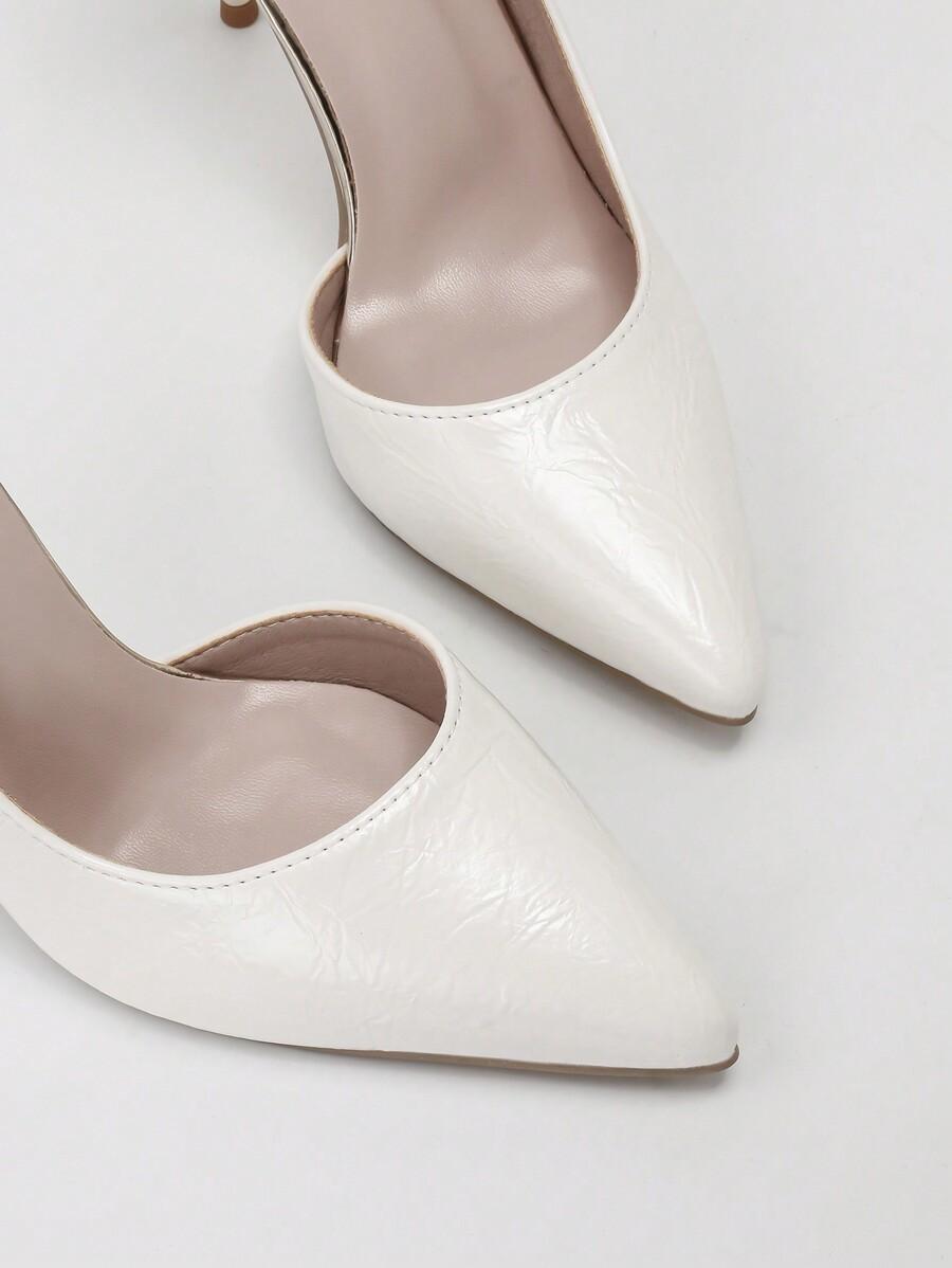 SHEIN BIAŁE CZÓŁENKA SZPIC KONTRAST S06__36,5