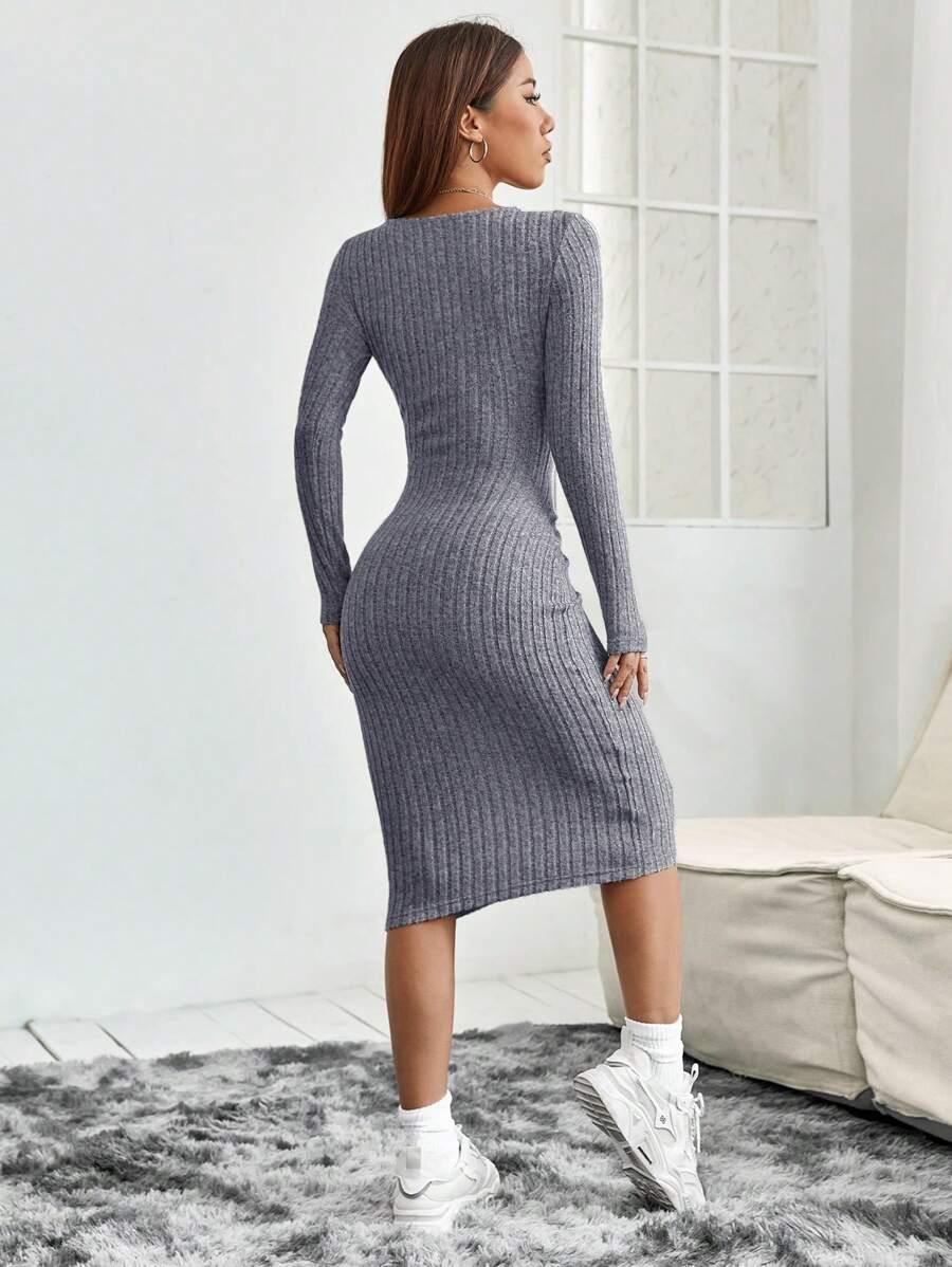 SHEIN SUKIENKA DŁUGI RĘKAW S06__XS