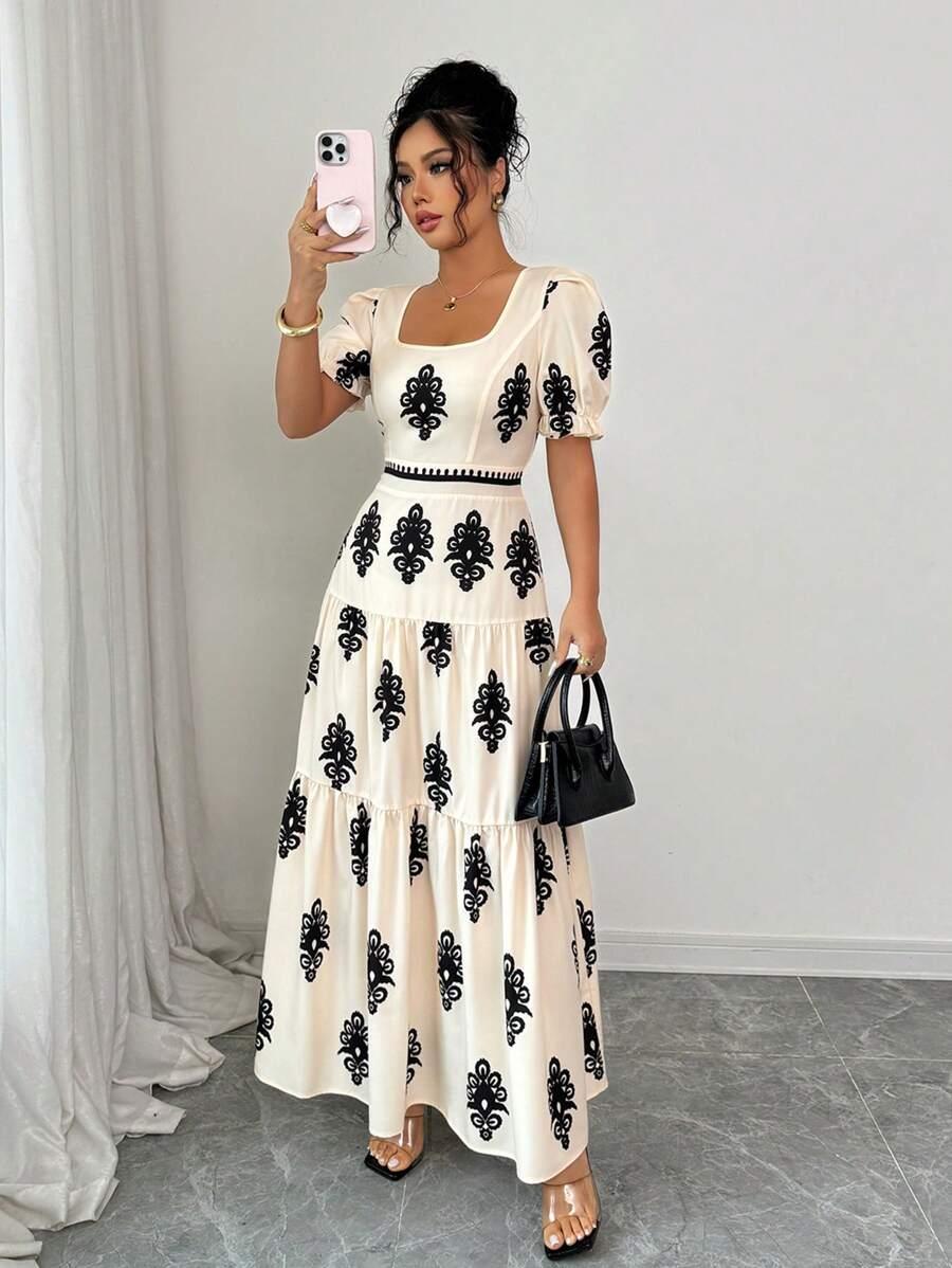 SHEIN MAXI SUKIENKA WZÓR S06__XL