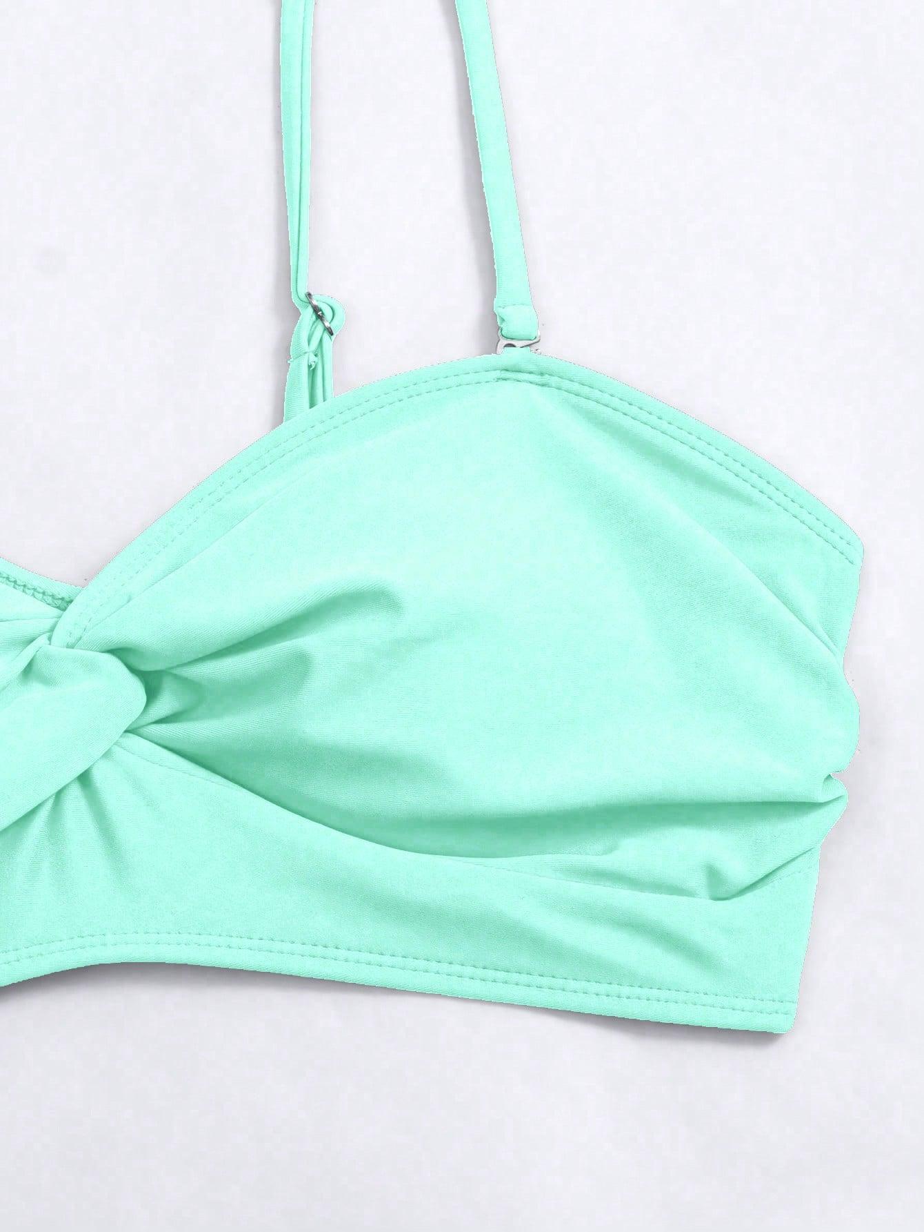 SHEIN DWUCZĘŚCIOWY KOSTIUM KĄPIELOWY BIKINI S09__L