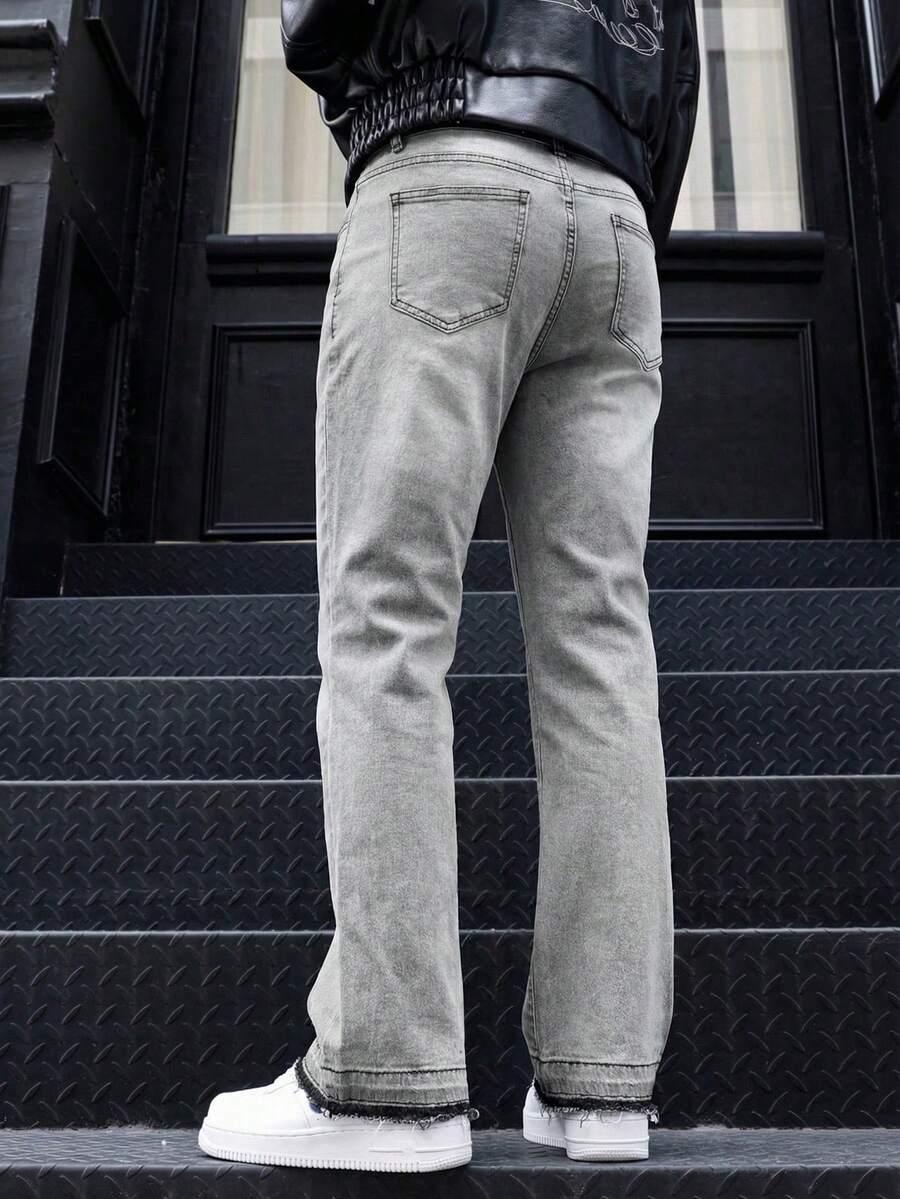 SHEIN SZARE SPODNIE JEANS S06__L