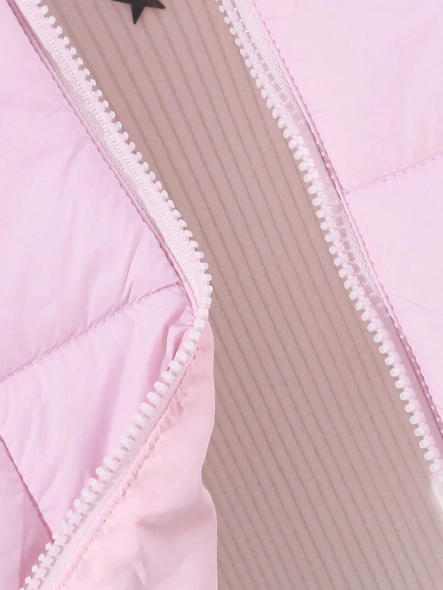 SHEIN RÓŻOWA PIKOWANA KURTKA W01__122/128