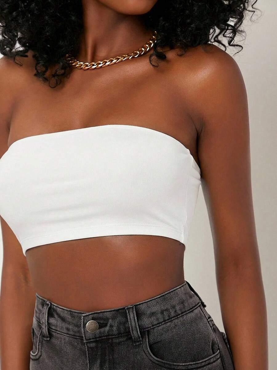 SHEIN BIAŁY TOP TUBA S06__M
