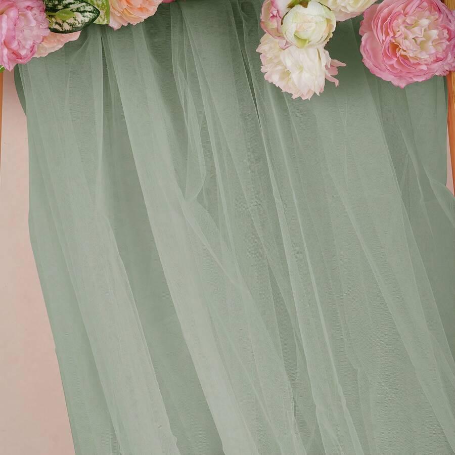SHEIN ZIELONA TKANINA DEKORACJA S07__70X300