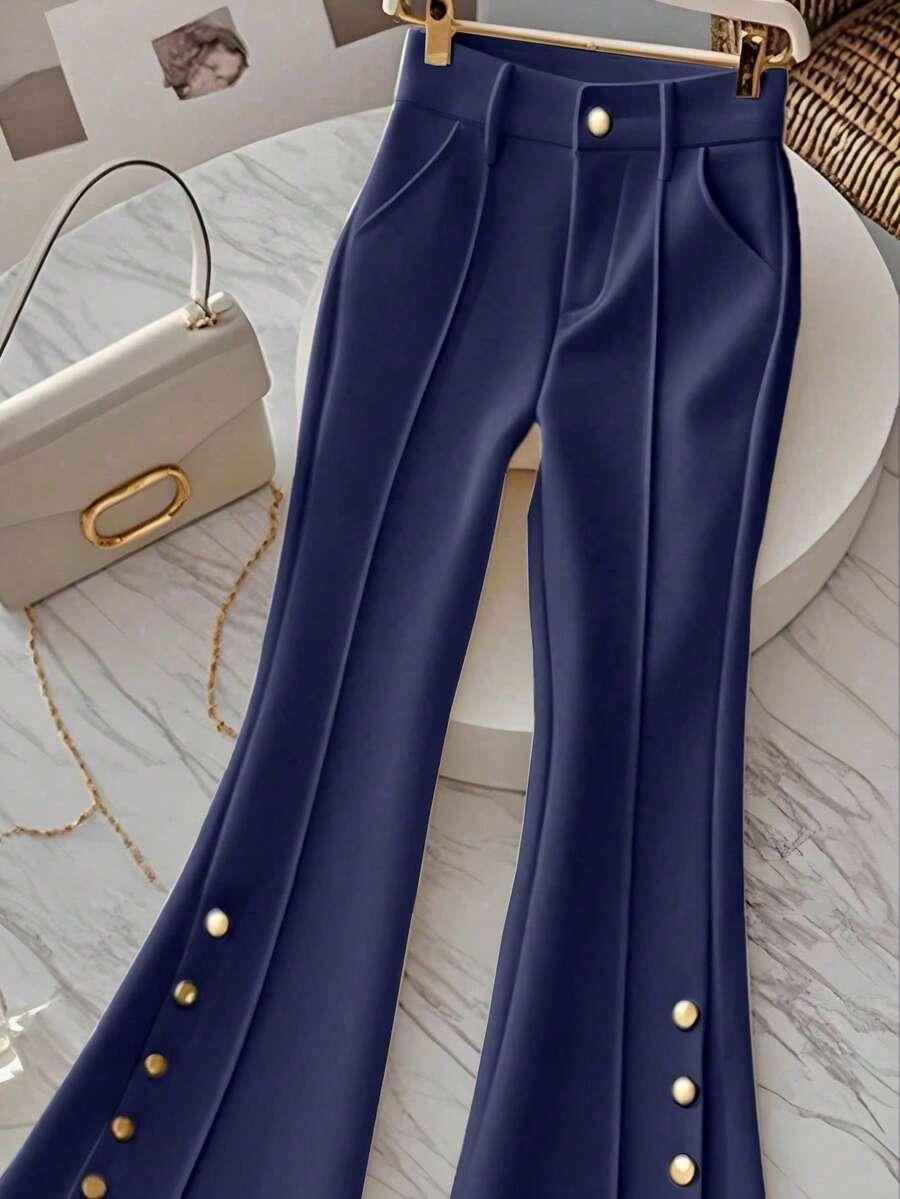 SHEIN GRANATOWE SPODNIE S06__S