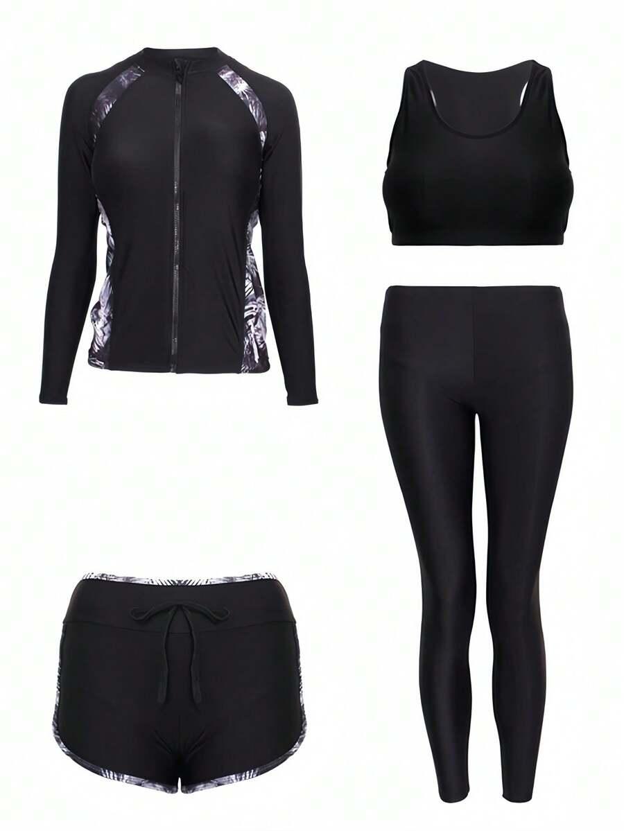 SHEIN STRÓJ KĄPIELOWY BLUZKA KRÓTKIE SPODENKI PK01__S