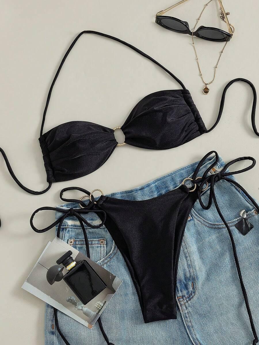 SHEIN DWUCZĘŚCIOWY STRÓJ KĄPIELOWY S09__M