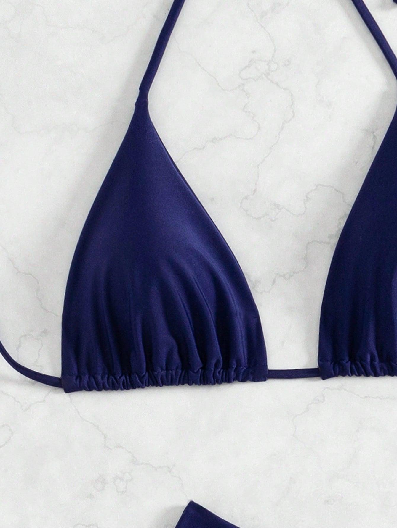 SHEIN TRZYCZĘŚCIOWY STRÓJ KĄPIELOWY S09__M