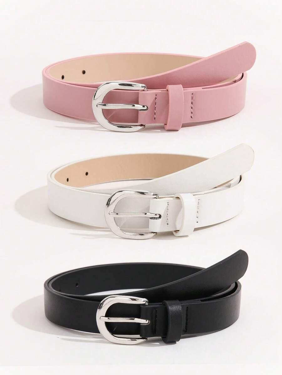 SHEIN PASEK IMITACJA SKÓRY 3-PACK S07__80