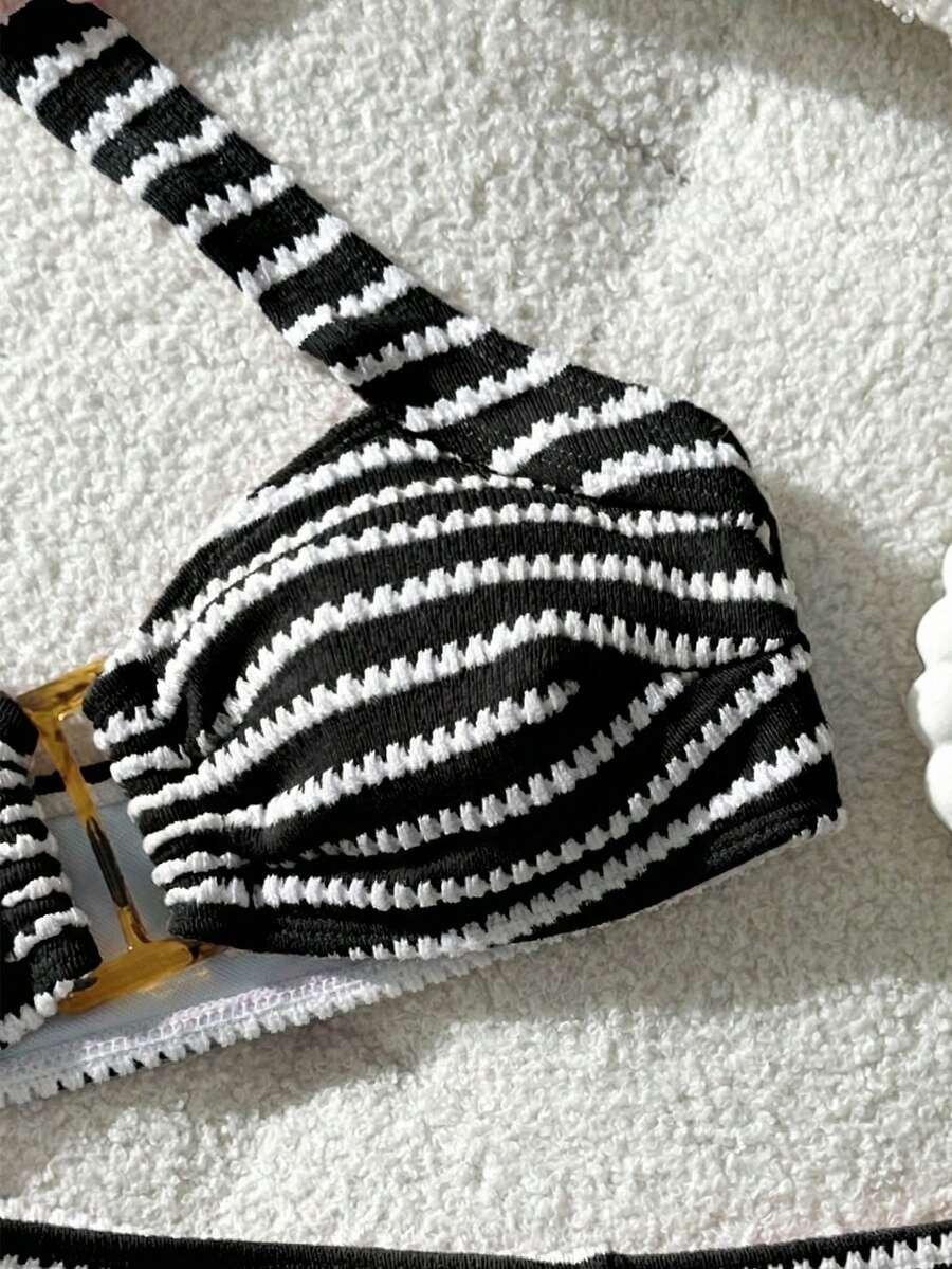 SHEIN DWUCZĘŚCIOWY STRÓJ KĄPIELOWY S09__M