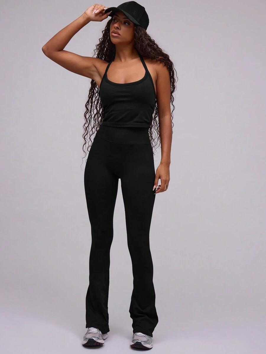 SHEIN CZARNY TOP SPORTOWY S06__M