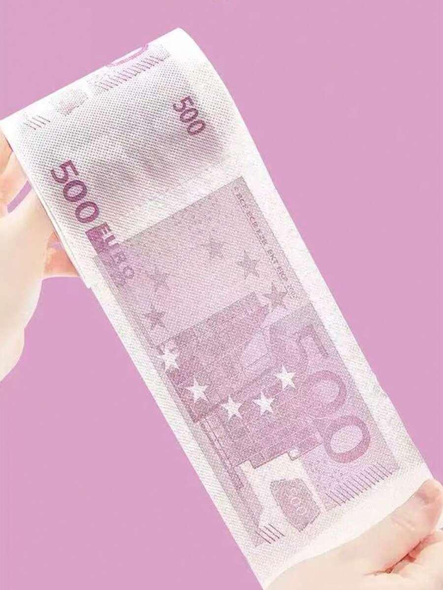SHEIN ROLKA PAPIERU TOALETOWEGO WZÓR EURO S07