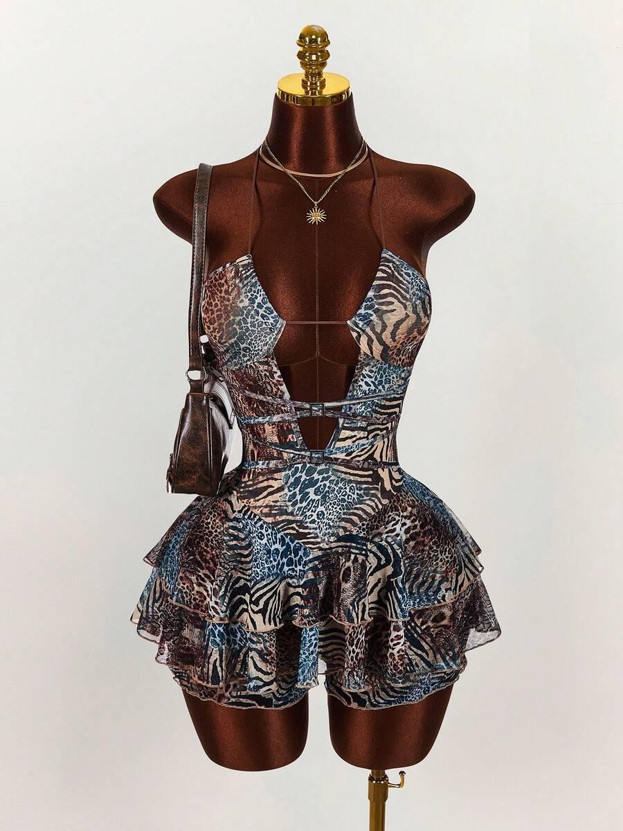 AMPLOVA KOMBINEZON ANIMAL PRINT S06__S