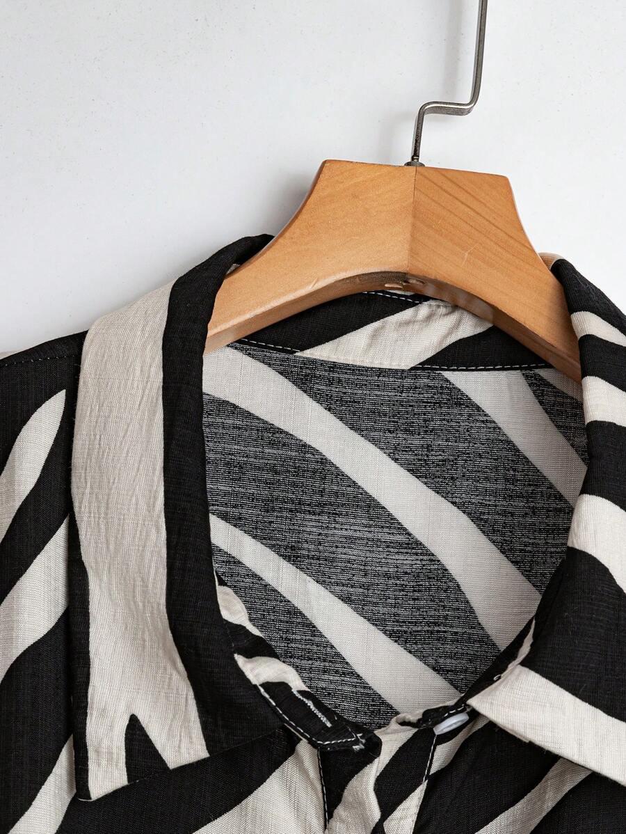 SHEIN KOSZULA KRÓTKI RĘKAW GUZIKI S06__XXL