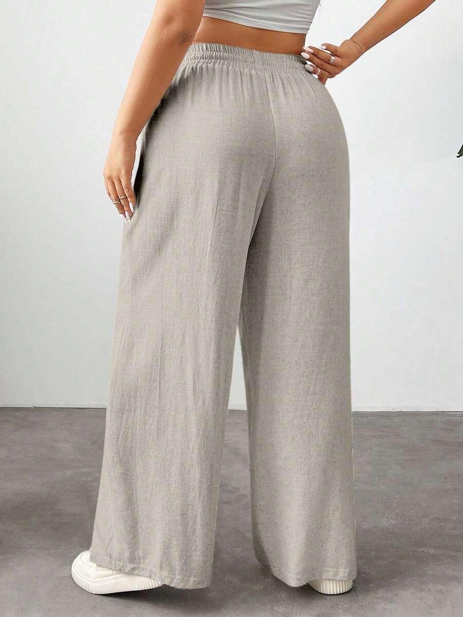 EURMUSE BEŻOWE SPODNIE CASUAL S06__50