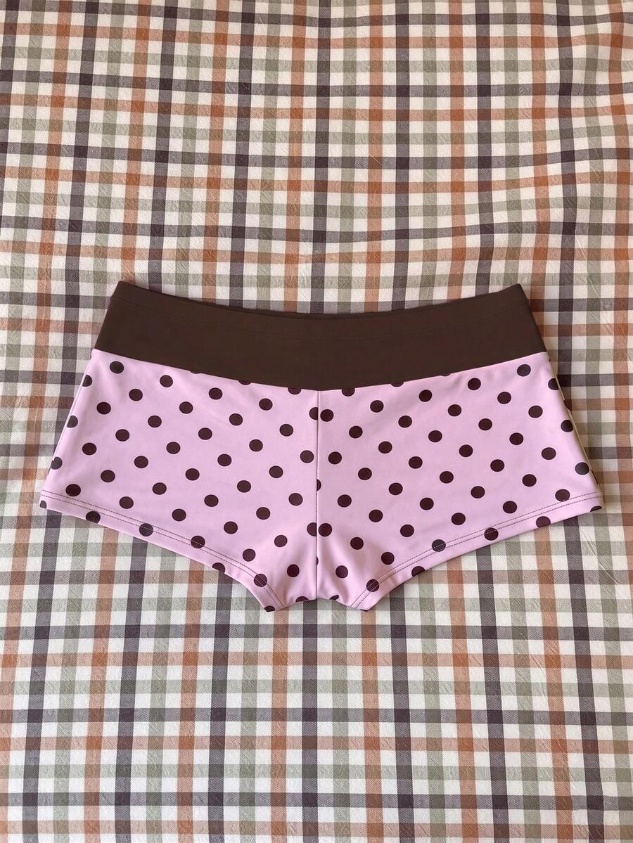 ELAVELLE DÓŁ OD BIKINI GROSZKI KONTRAST S09__XS