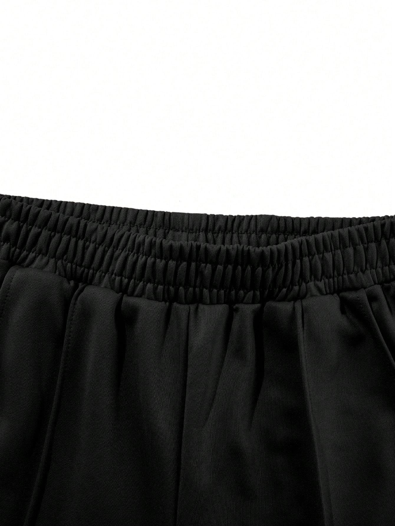 SHEIN CZARNE SPODNIE KIESZENIE S06__XL