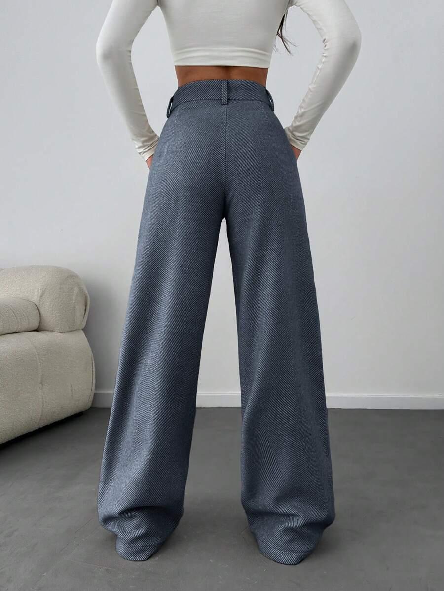 SHEIN NIEBIESKIE SPODNIE CASUAL S06__S