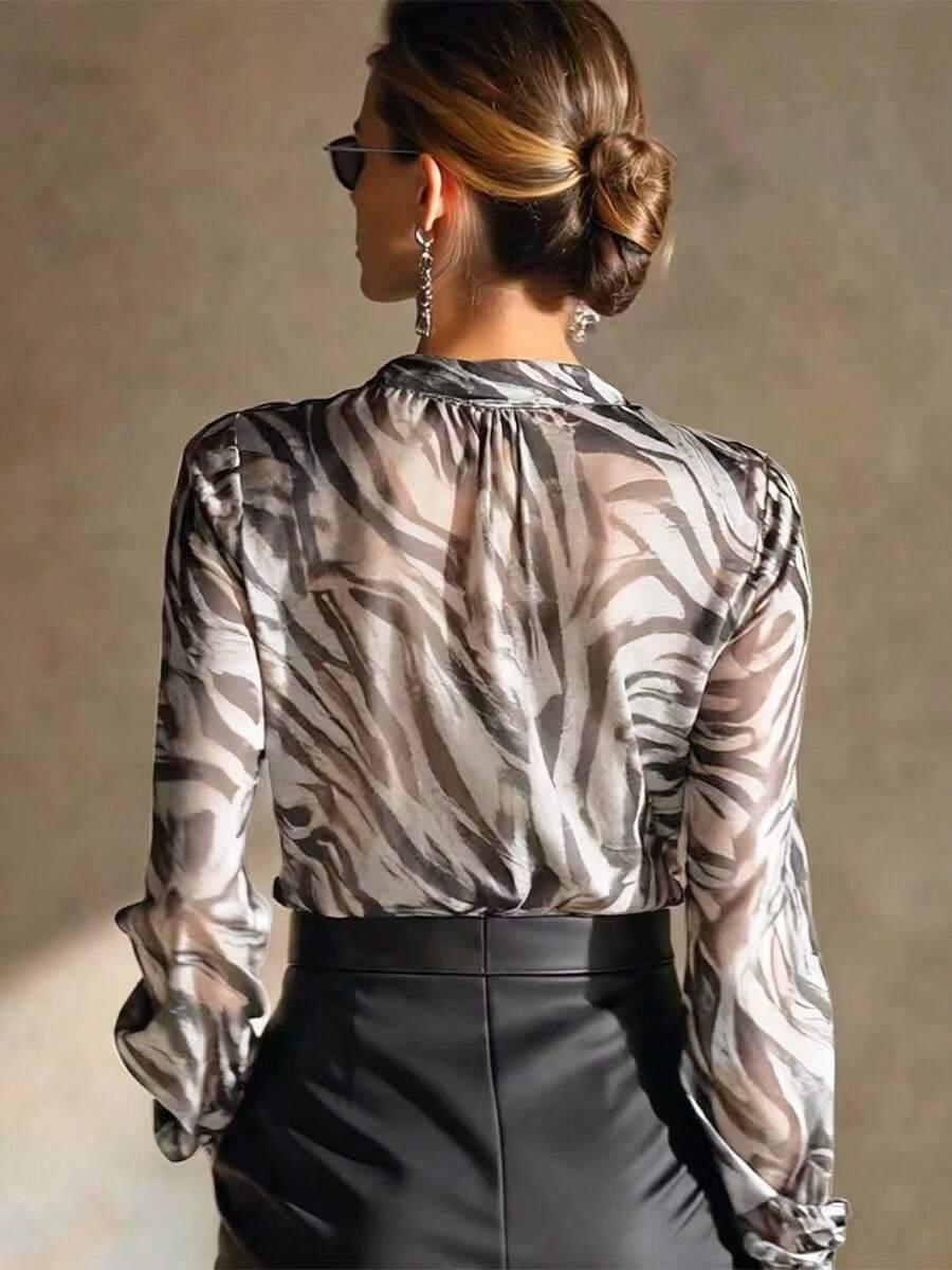 SHEIN BLUZKA ANIMAL PRINT PK01__M