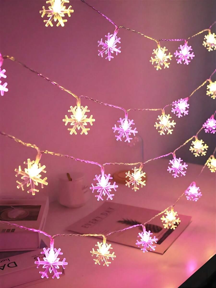 SHEIN GIRLANDA LED ŚNIEŻYNKI BDD__1,5M
